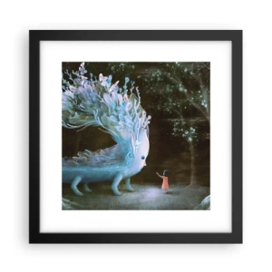 Poster în ramă neagră - Întâlnire fantastică - 30x30 cm