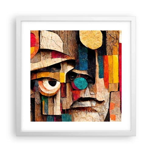 Poster în ramă albă - Te văd... - 40x40 cm