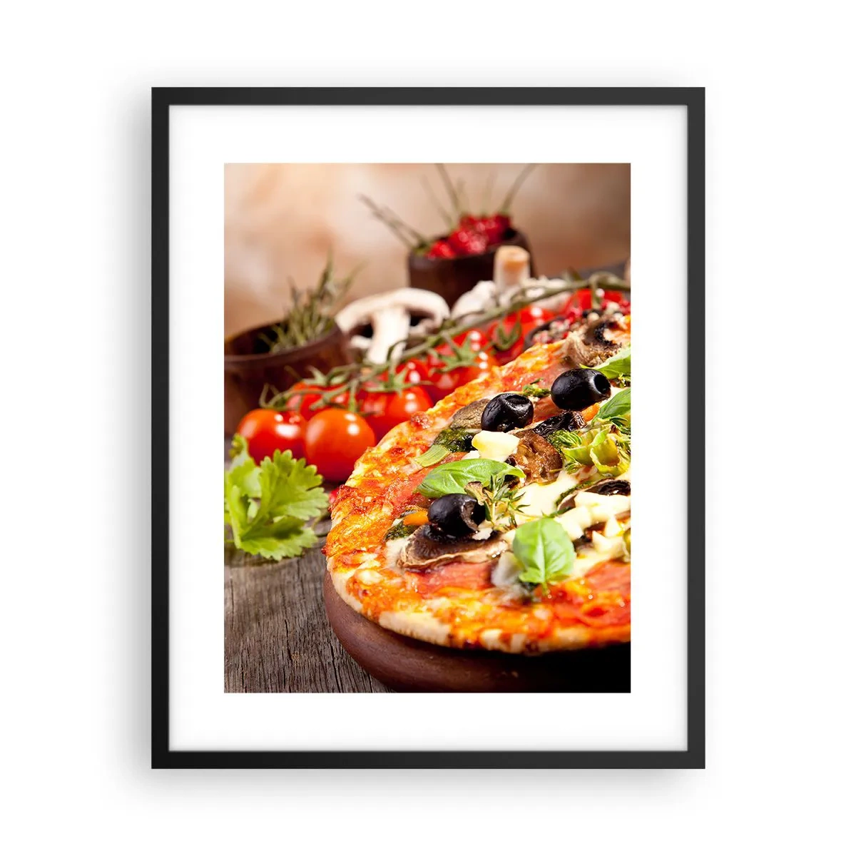 Poster în ramă neagră - Din ingredient teluric - 40x50 cm