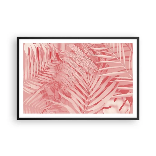 Poster în ramă neagră - Conceptul roz - 91x61 cm