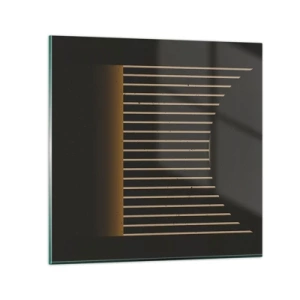 Tablou pe sticlă - Explorați întunericul - 30x30 cm