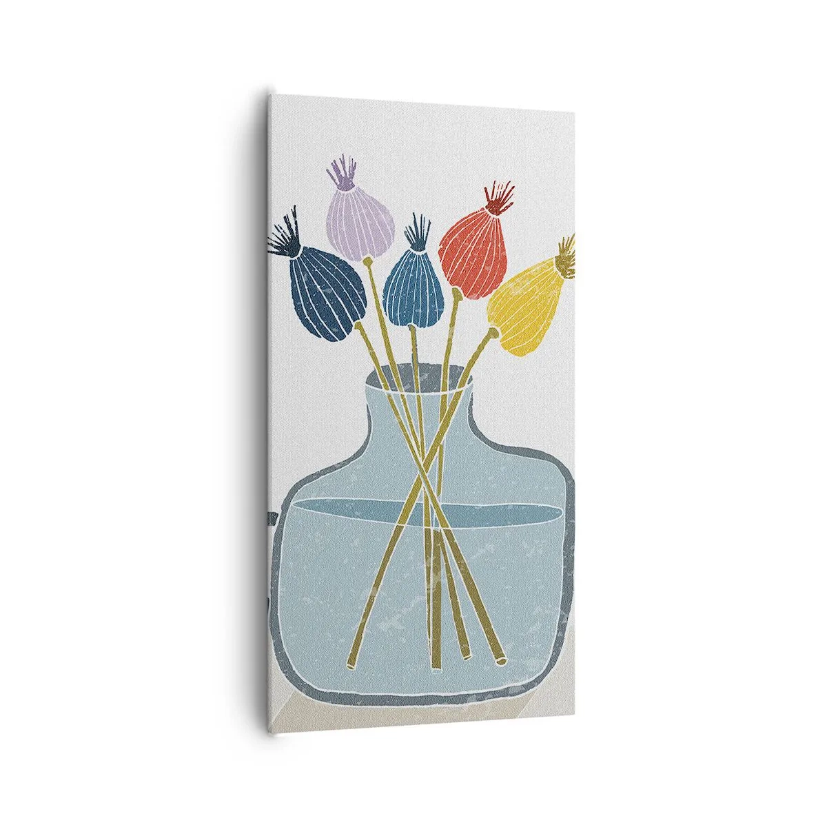 Tablou pe pânză - Paparune sau maci? - 65x120 cm