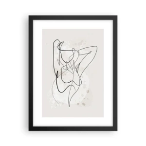 Poster în ramă neagră - Arta seducției - 30x40 cm