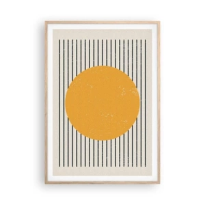 Poster în ramă de stejar deschis - Puterea simplității - 70x100 cm