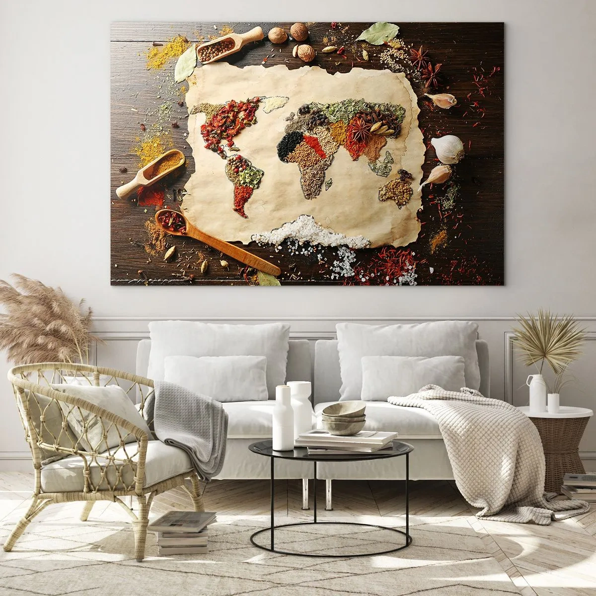 Tablou pe sticlă - Toate gusturile lumii - 100x70 cm