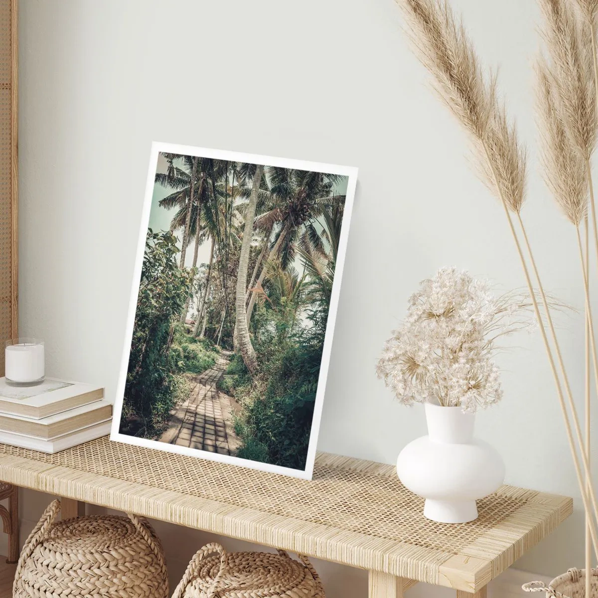 Poster - Bulevardul cu palmieri - 70x100 cm