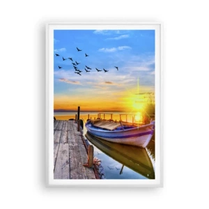 Poster în ramă albă - La revedere, până mâine - 70x100 cm