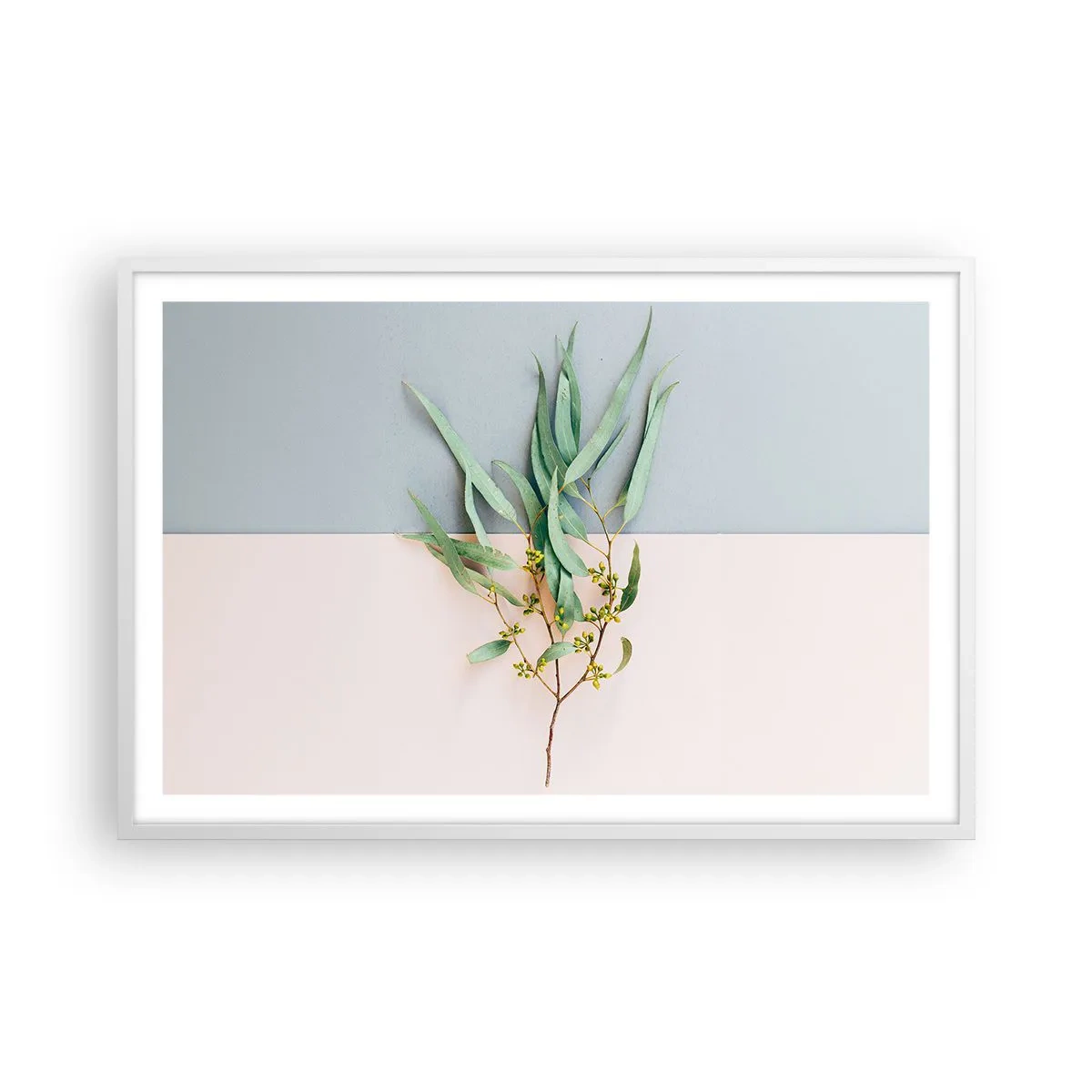 Poster în ramă albă - Subtilitate pastelată - 91x61 cm