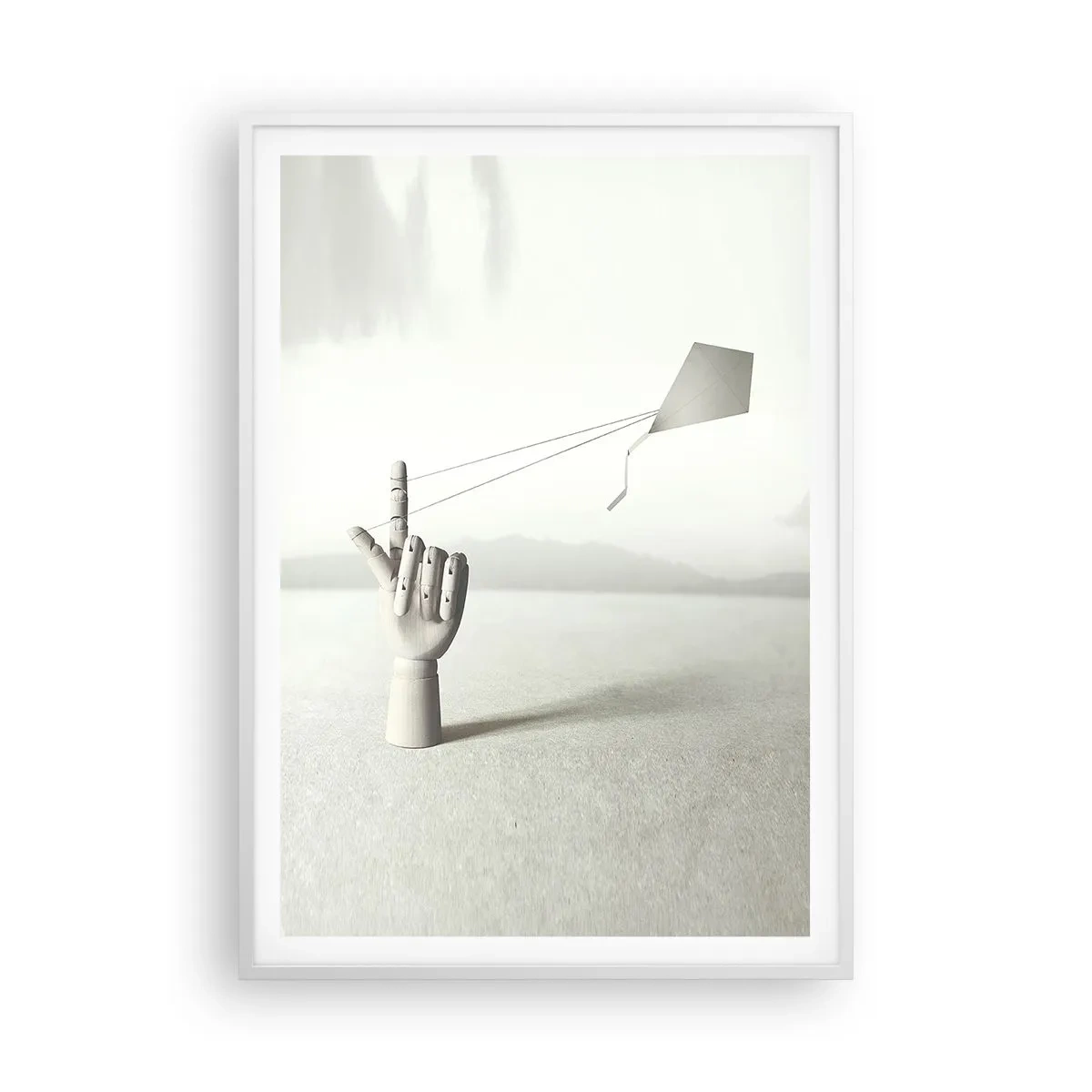 Poster în ramă albă - Încercare de forță - 70x100 cm