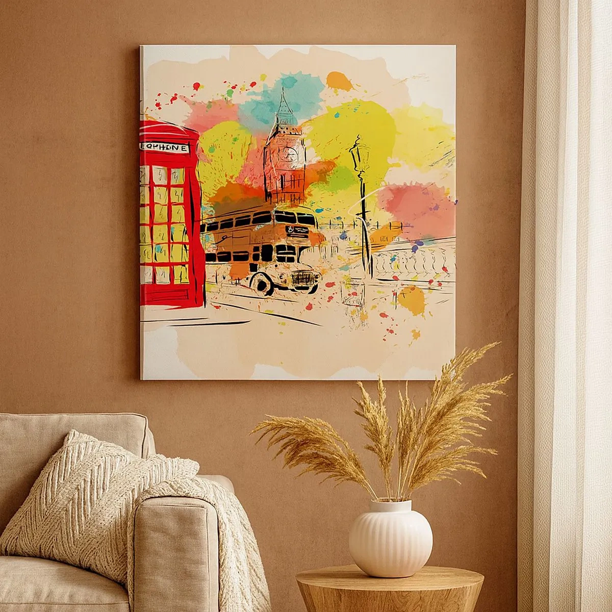 Tablou pe pânză - Orașul varietăților - 30x30 cm