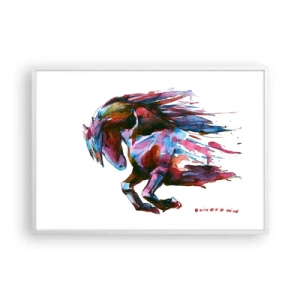 Poster în ramă albă - În exaltare - 100x70 cm