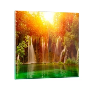 Tablou pe sticlă - La soare și la umbră - 30x30 cm