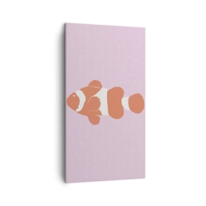 Tablou pe pânză - Coralul îi vine bine - 45x80 cm