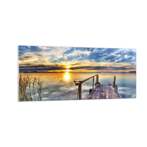 Tablou pe sticlă - Vântul se odihnește - 100x40 cm