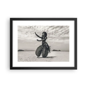 Poster în ramă neagră - Dansul insulelor sudice - 40x30 cm