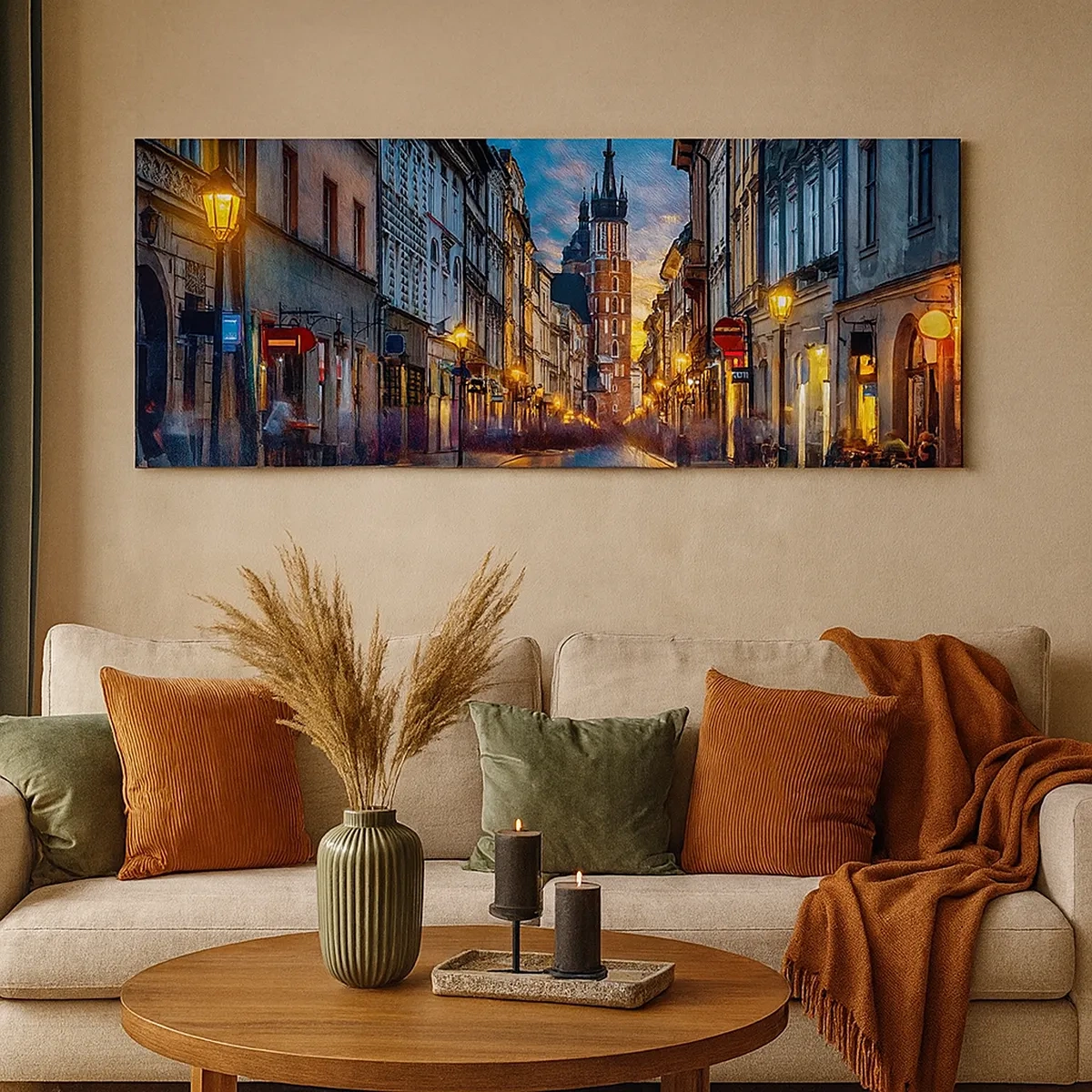 Tablou pe pânză - Farmecul Cracoviei - 30x30 cm