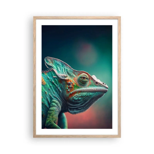 Poster în ramă de stejar deschis - Mă poți vedea? Nu e bine... - 50x70 cm