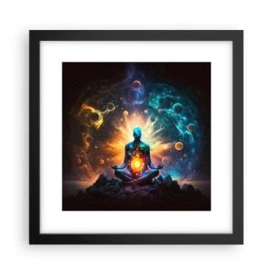 Poster în ramă neagră - Liniște cosmică - 30x30 cm
