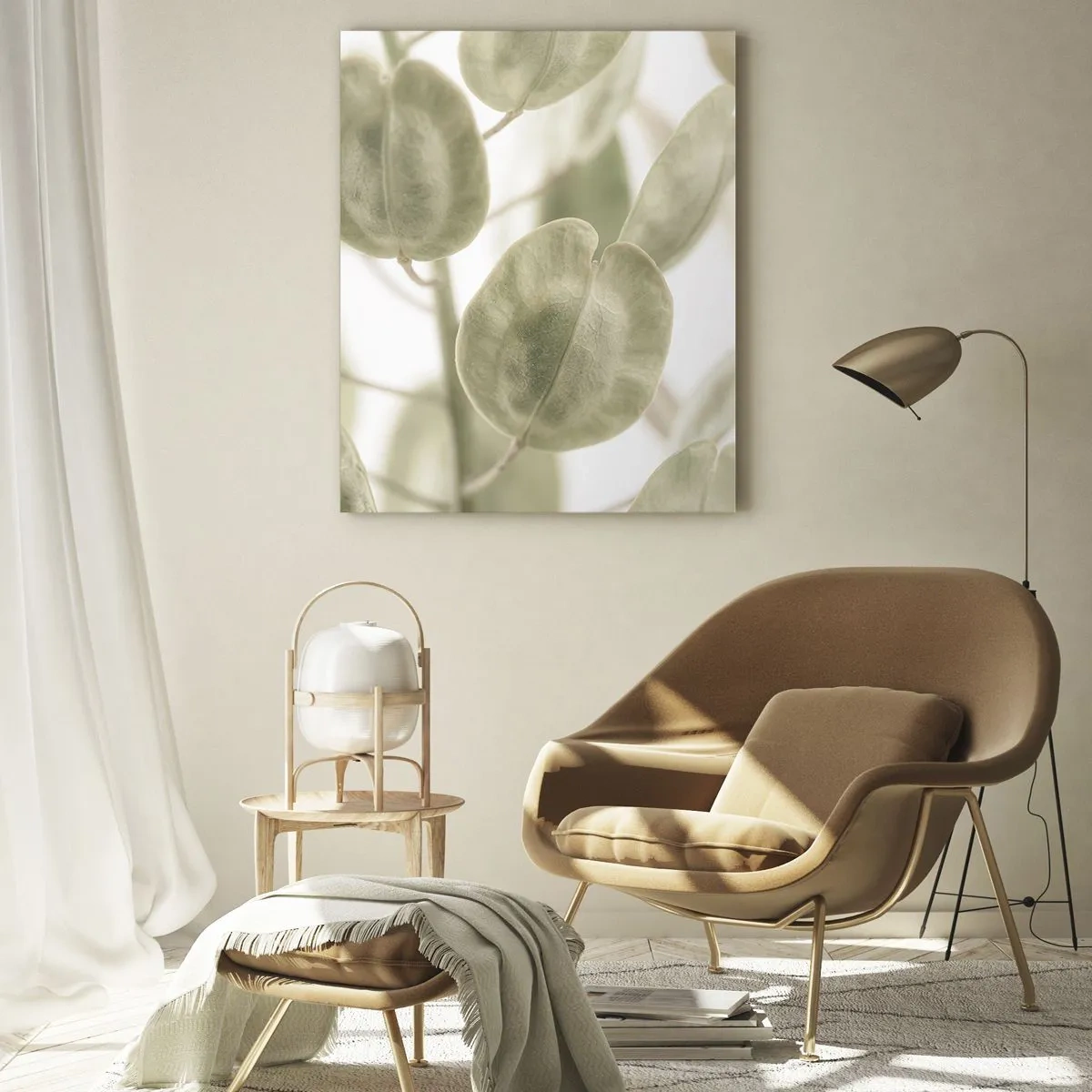 Tablou pe sticlă - La început au fost frunzele... - 80x120 cm