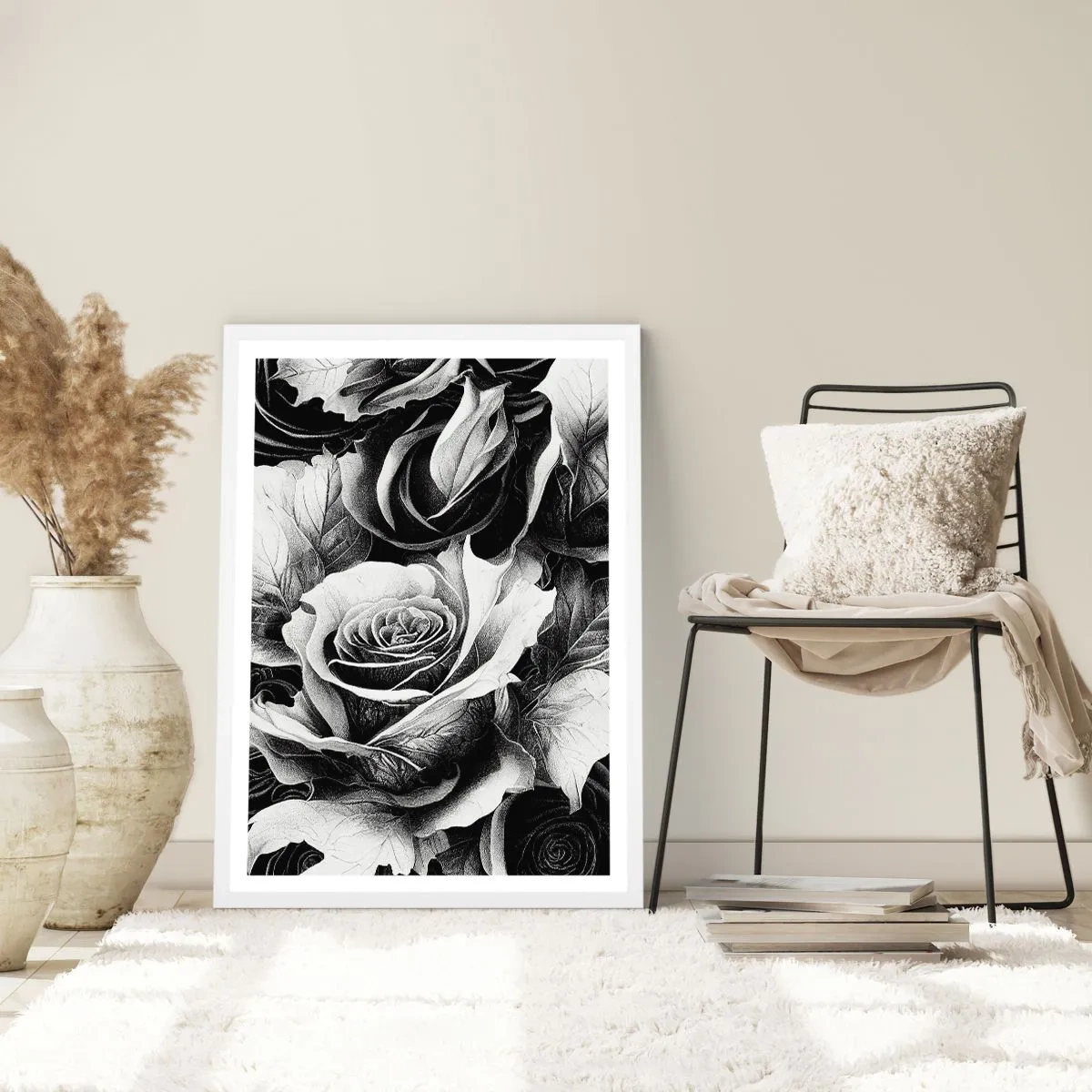 Poster în ramă albă - Mereu regina - 70x100 cm