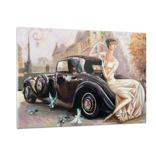 Tablou pe sticlă - Eleganță retro - 120x80 cm