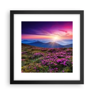 Poster în ramă neagră - Ierburile proaspete miroseau puternic - 30x30 cm