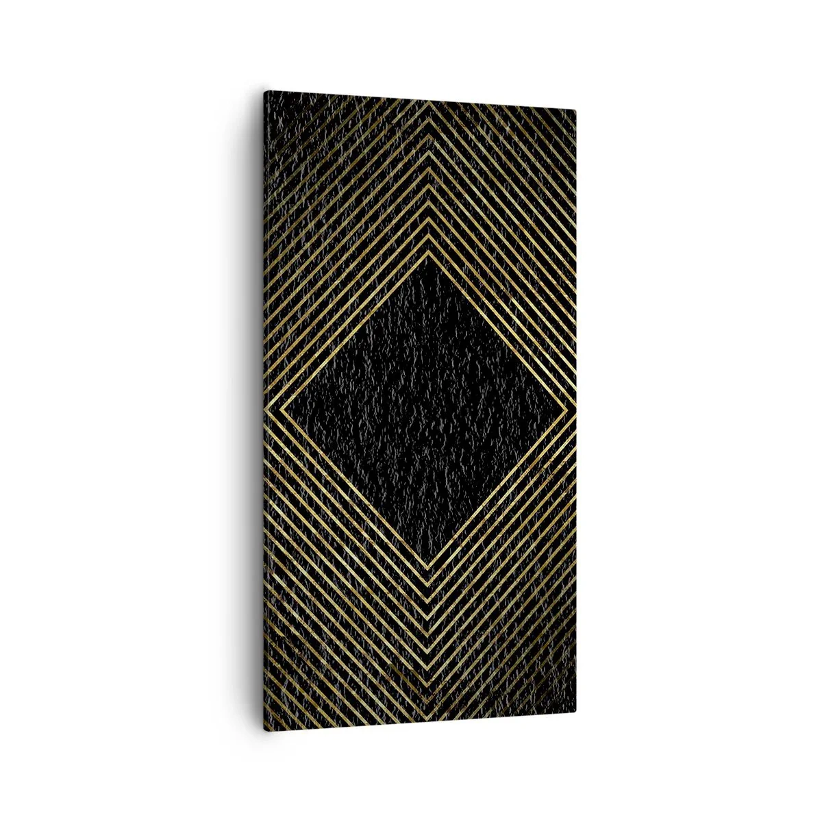 Tablou pe pânză - Geometrie în stil glamour - 55x100 cm