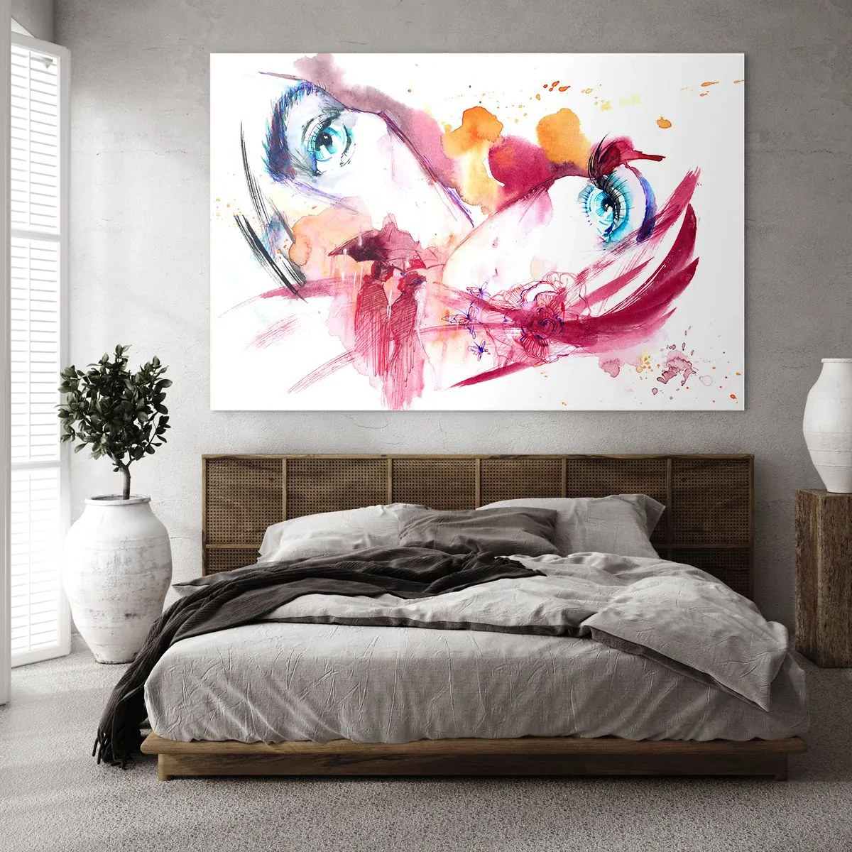 Tablou pe sticlă - În apropiere, lumea înflorește - 120x80 cm