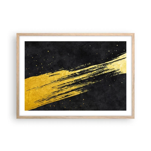 Poster în ramă de stejar deschis - Salt în hiperspațiu - 70x50 cm