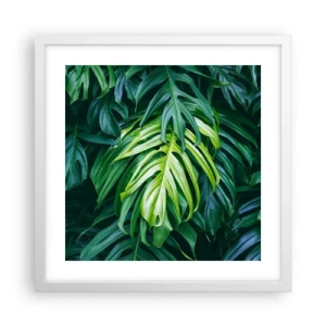 Poster în ramă albă - Scufundă-te în prospețime - 40x40 cm