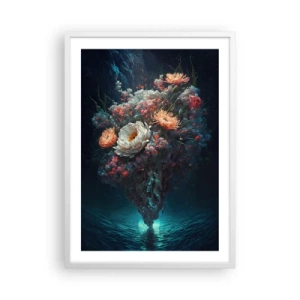 Poster în ramă albă - Grădină ciudată - 50x70 cm