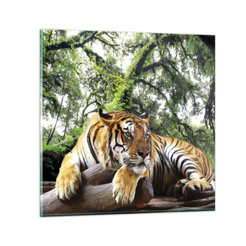 Tablou pe sticlă - Cu respect - 30x30 cm