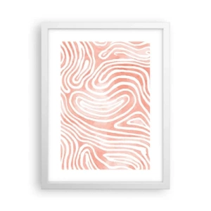 Poster în ramă albă - Într-un labirint de coral - 30x40 cm