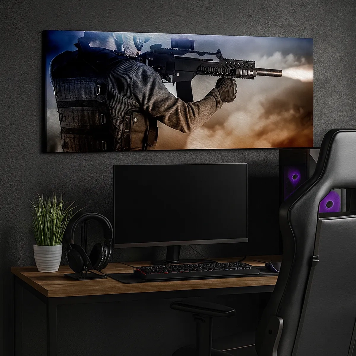 Tablou pe pânză - Pur și simplu un erou - 30x30 cm