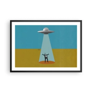 Poster în ramă neagră - Întâlnire de gradul III - 70x50 cm