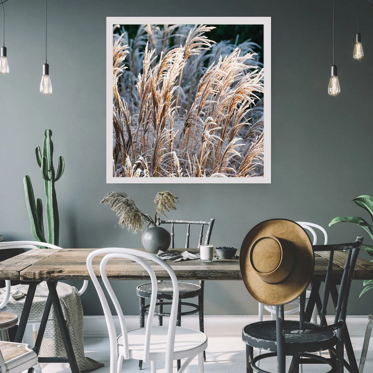 Poster - Împodobite cu brumă - 60x60 cm