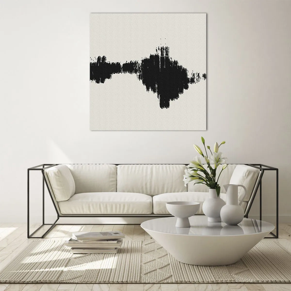 Tablou pe sticlă - Vibrațiile imaginației - 70x70 cm