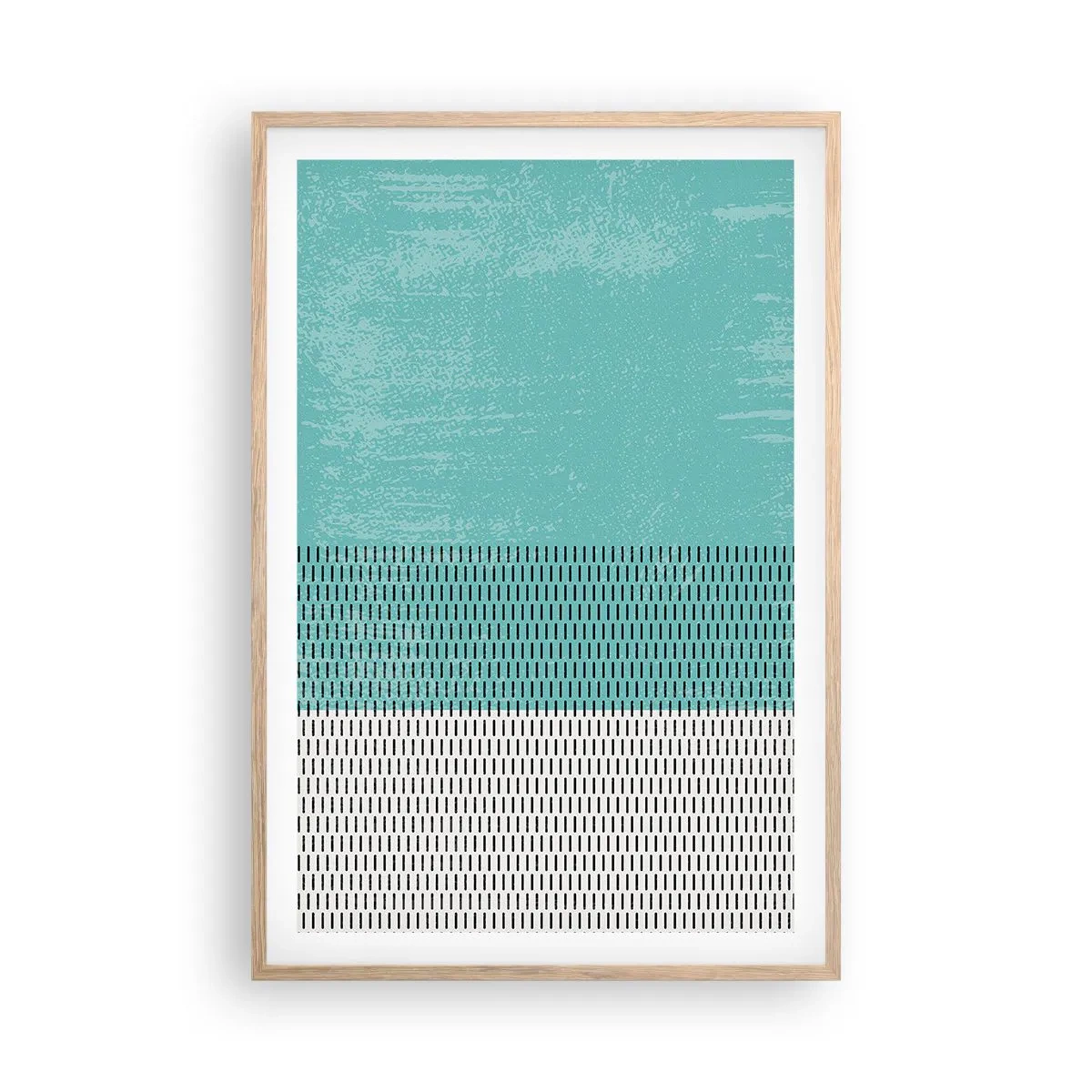 Poster în ramă de stejar deschis - Compoziție echilibrată - 61x91 cm