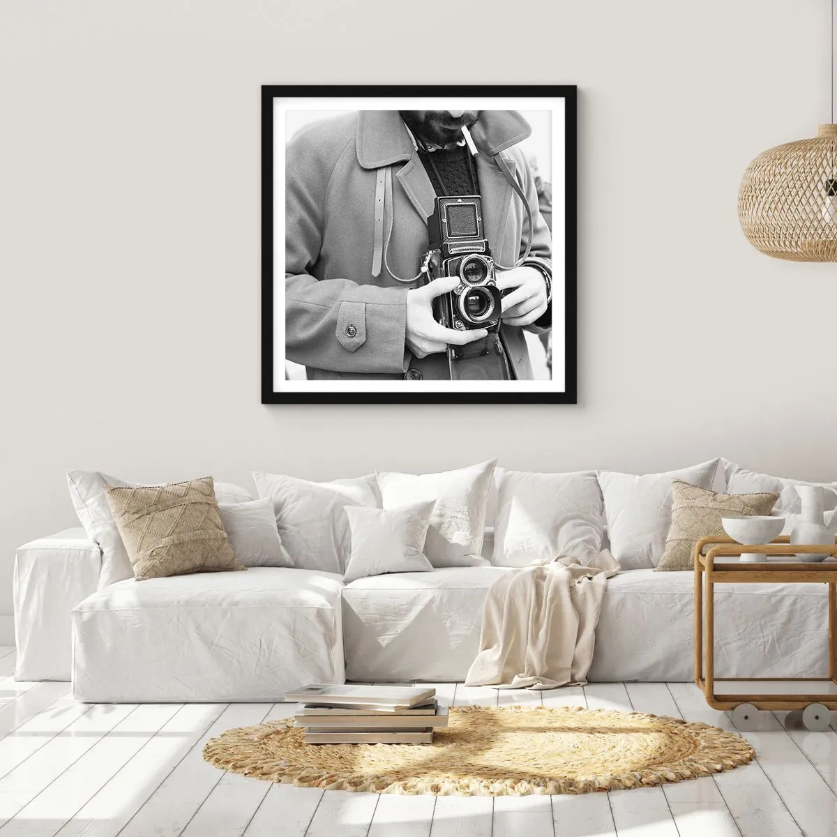 Poster în ramă neagră - În stilul retro - 50x50 cm
