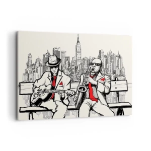Tablou pe pânză - Improvizație la New York - 120x80 cm