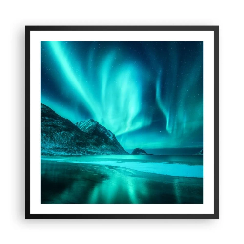 Poster în ramă neagră - Minunile din nord - 60x60 cm