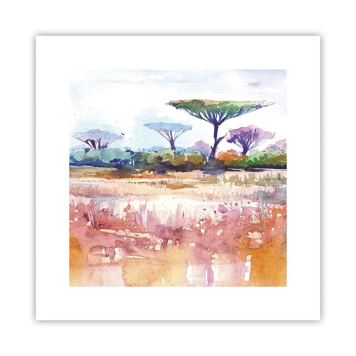 Poster - Culorile savanei - 30x30 cm