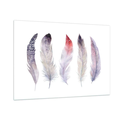 Tablou pe sticlă - Delicate ca o ceață multicoloră - 100x70 cm