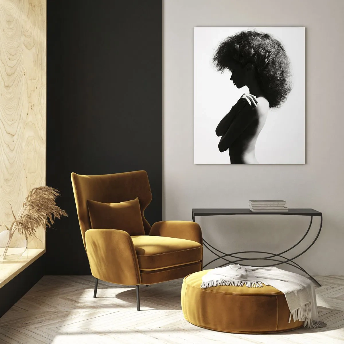 Tablou pe sticlă - Ca o floare pe o tulpină subțire - 50x70 cm