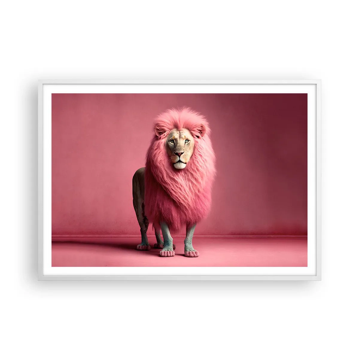 Poster în ramă albă - Și nu-ți mai este frică - 100x70 cm