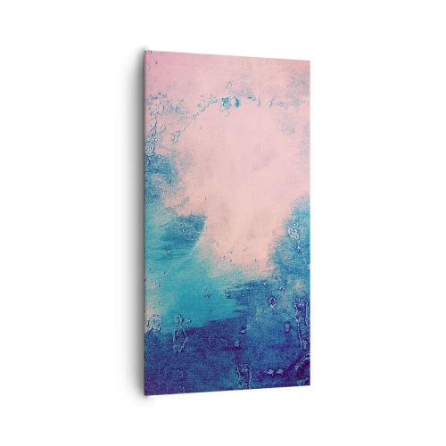 Tablou pe pânză - Îmbrățișare albastră - 65x120 cm