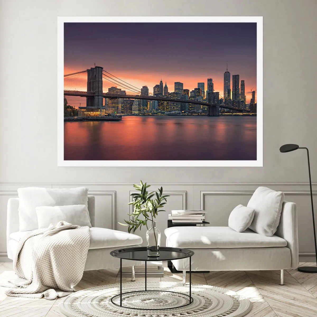 Poster - Scufundate în tăcerea liliachie - 40x30 cm