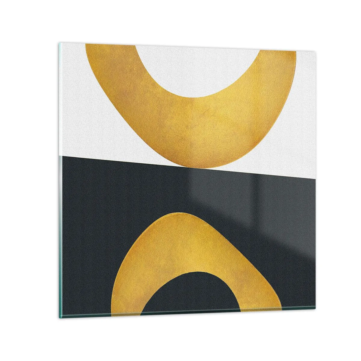 Tablou pe sticlă - În primul rând: aurul - 30x30 cm