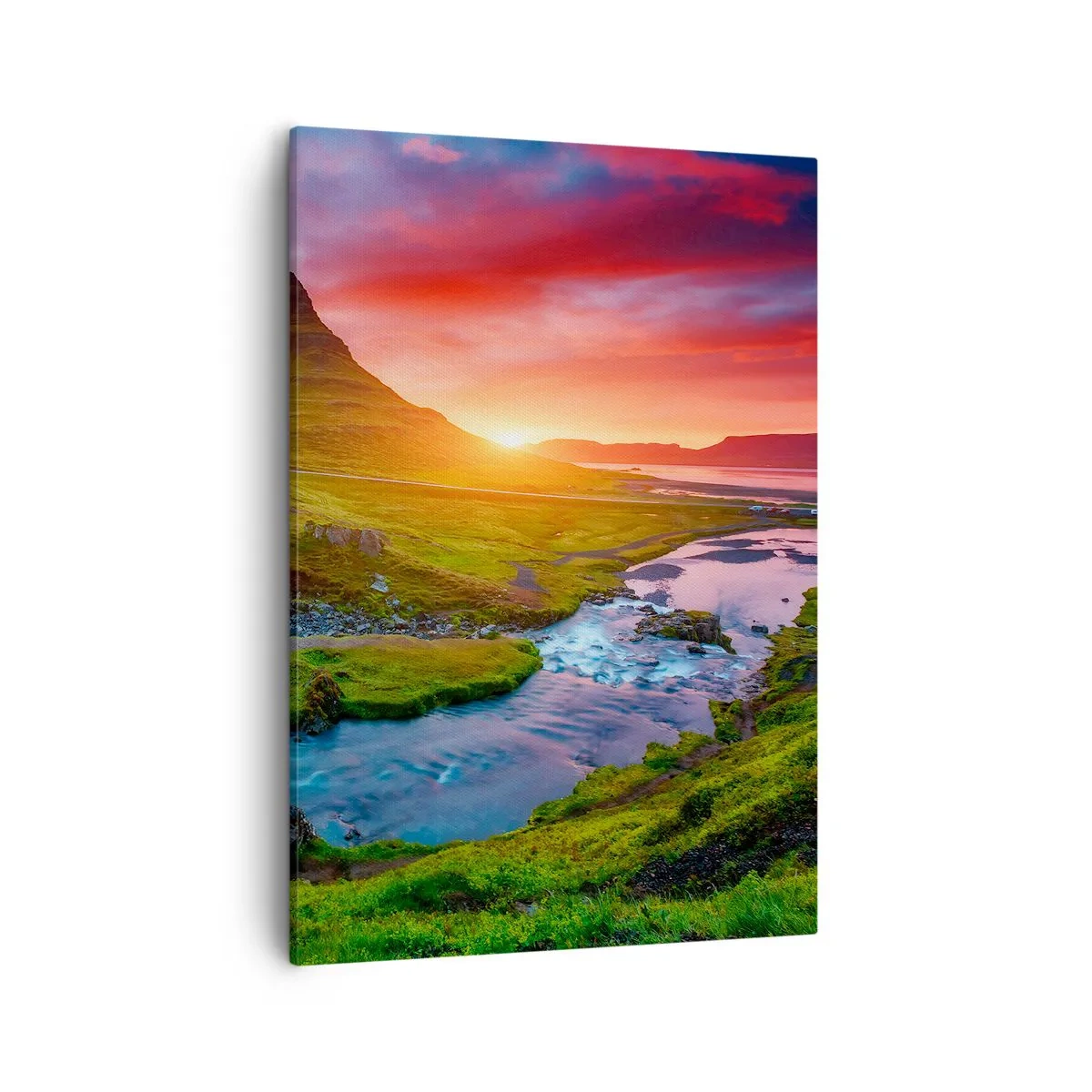 Tablou pe pânză - Islanda - foc și apă - 50x70 cm