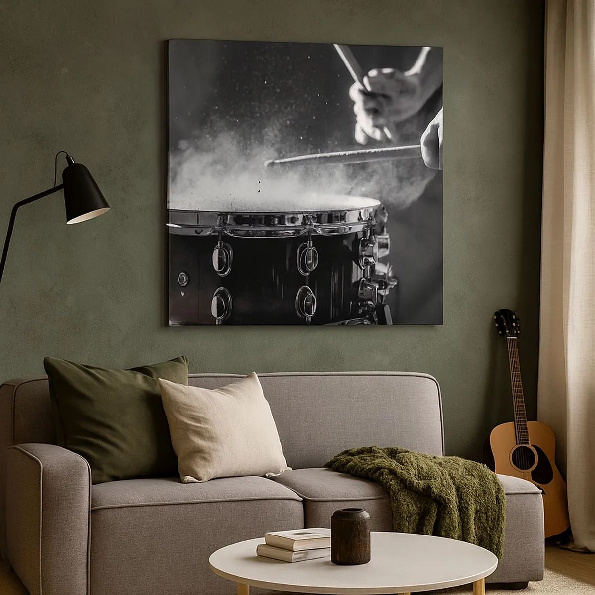 Tablou pe pânză - Pulsul muzicii - 30x30 cm